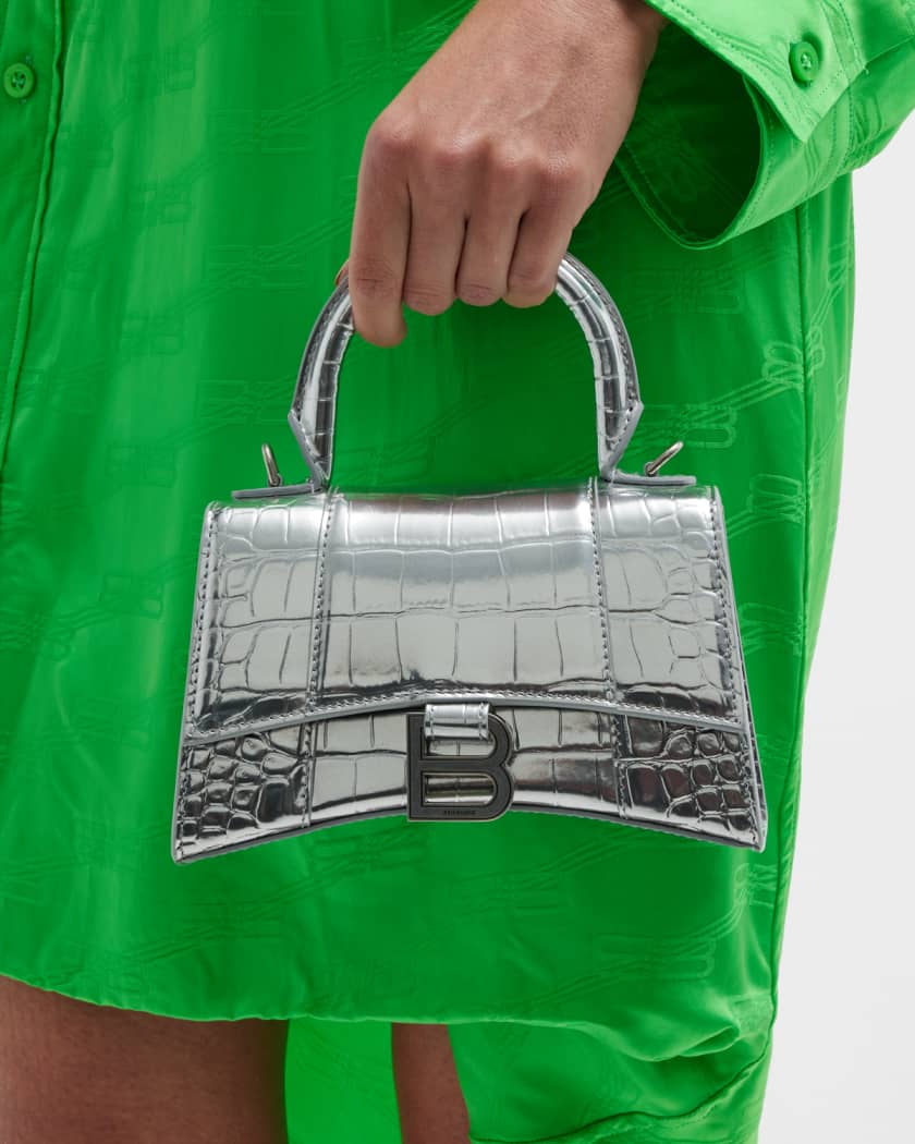 Balenciaga Hourglass Xs Handbag in Metallic