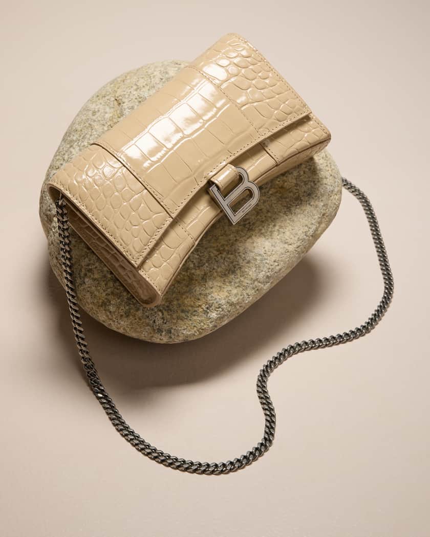 Balenciaga hour medallion discount crossbody bag