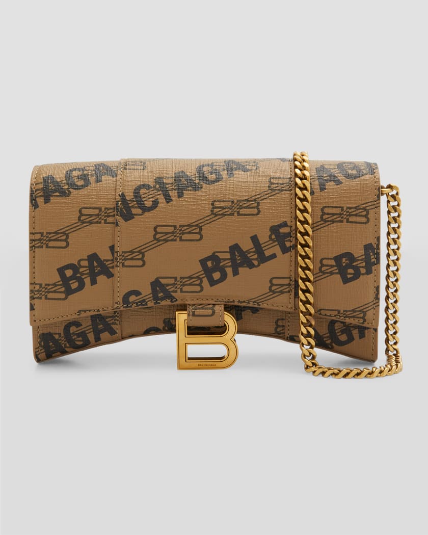 Balenciaga Hourglass bag beige with BB Monogram