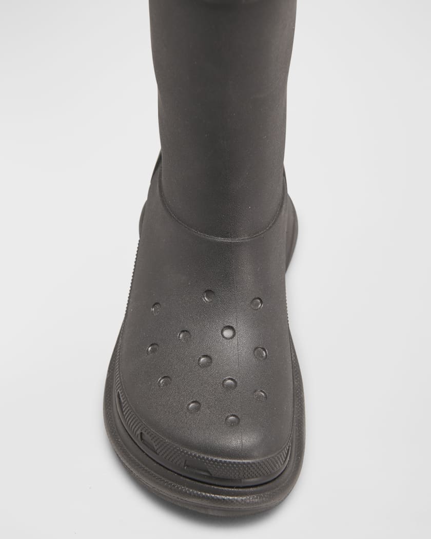 FASHION, WOMAN, BOOTS, THE-LATEST-FROM-BALENCIAGA-CROCS-RUBBER-BOOTS 