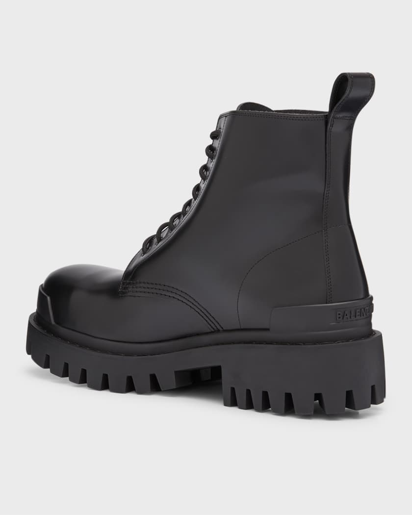 Balenciaga Black & Red Strike Boots