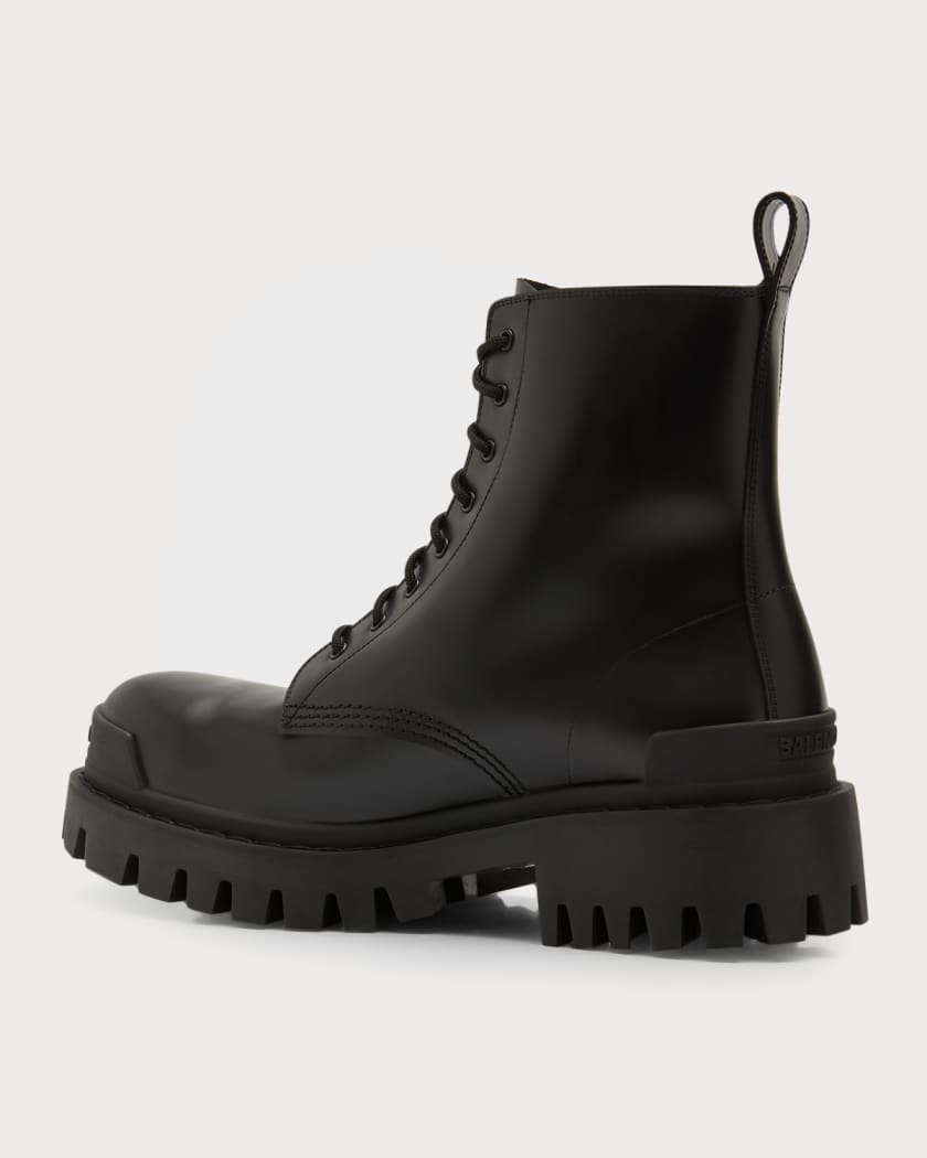 Balenciaga Black & Red Strike Boots