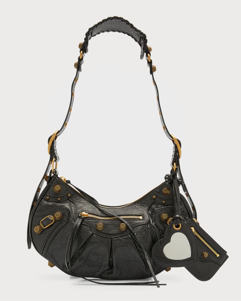 Balenciaga Le Cagole Small Leather Shoulder Bag   Neiman Marcus