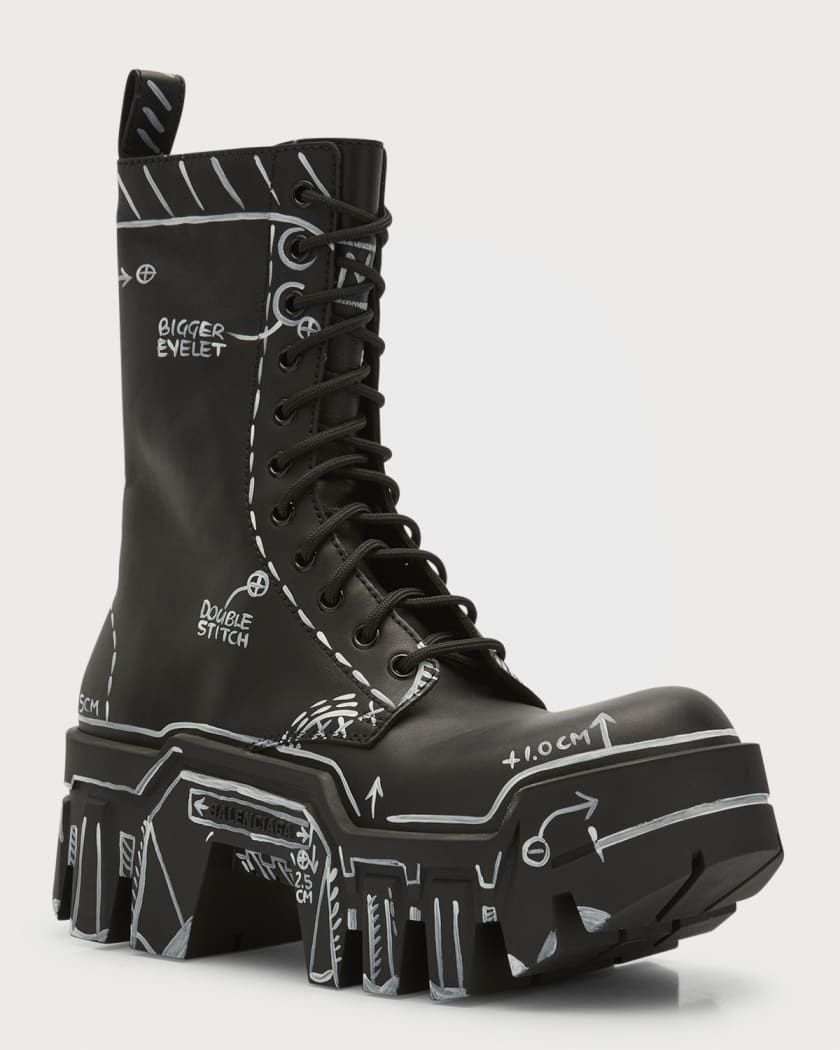 Balenciaga combat boots clearance