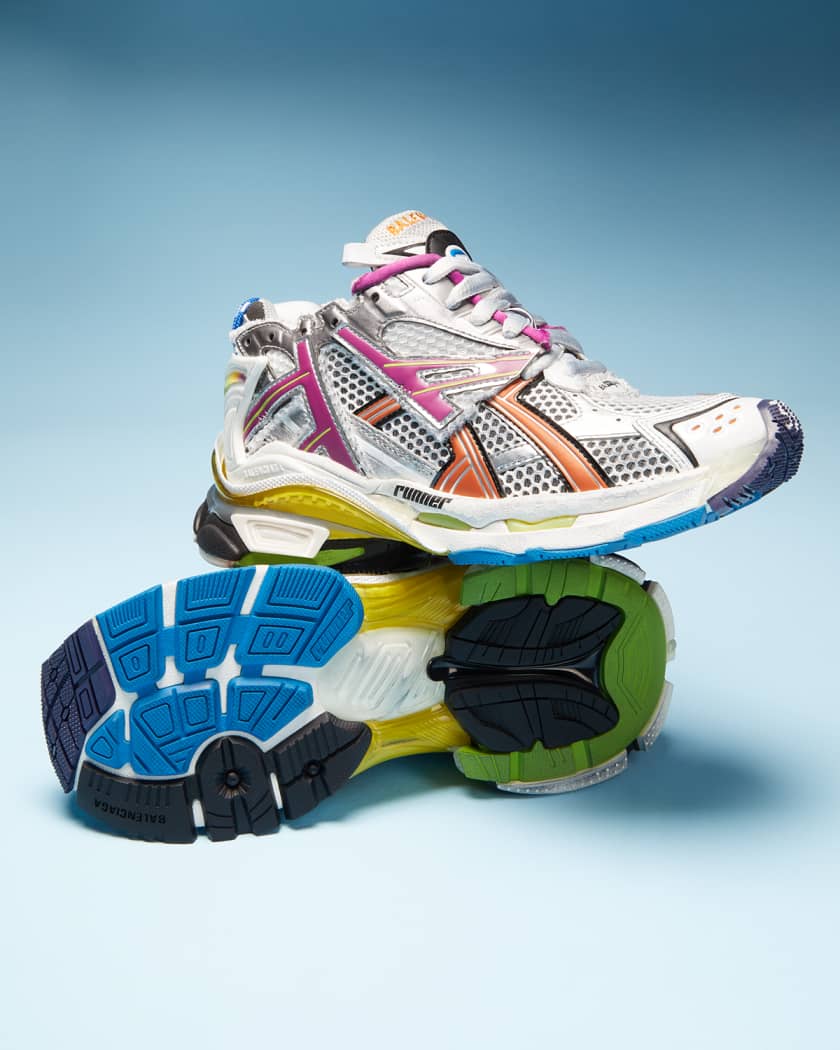 Balenciaga color block race sneakers clearance