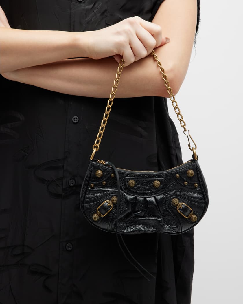 Le Cagole Mini Leather Shoulder Bag