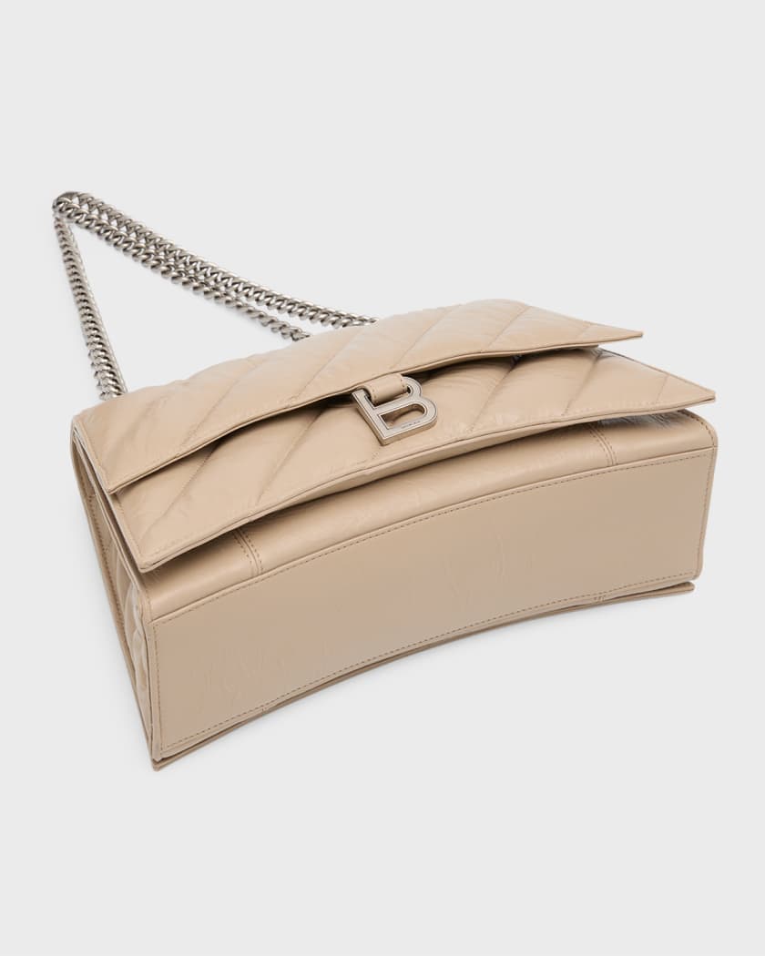 Balenciaga Crush Medium Leather Chain Shoulder Bag