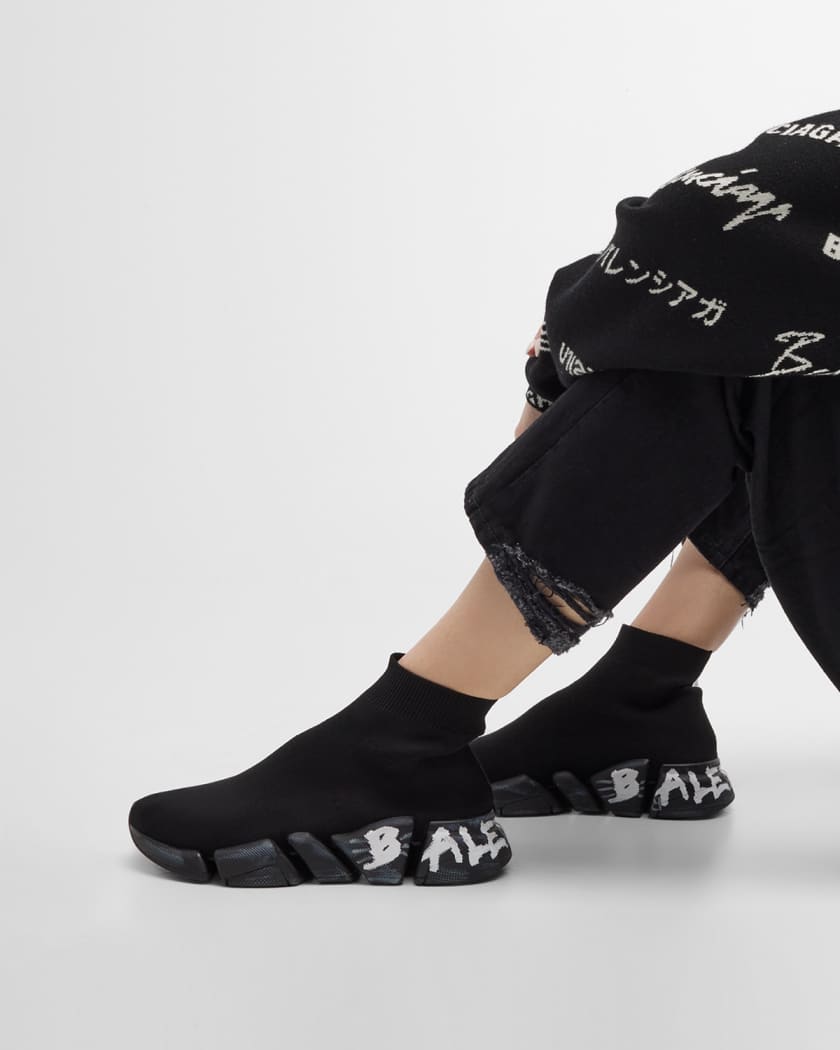 Balenciaga Speed 2.0 Recycled Knit Sneaker Beige Women
