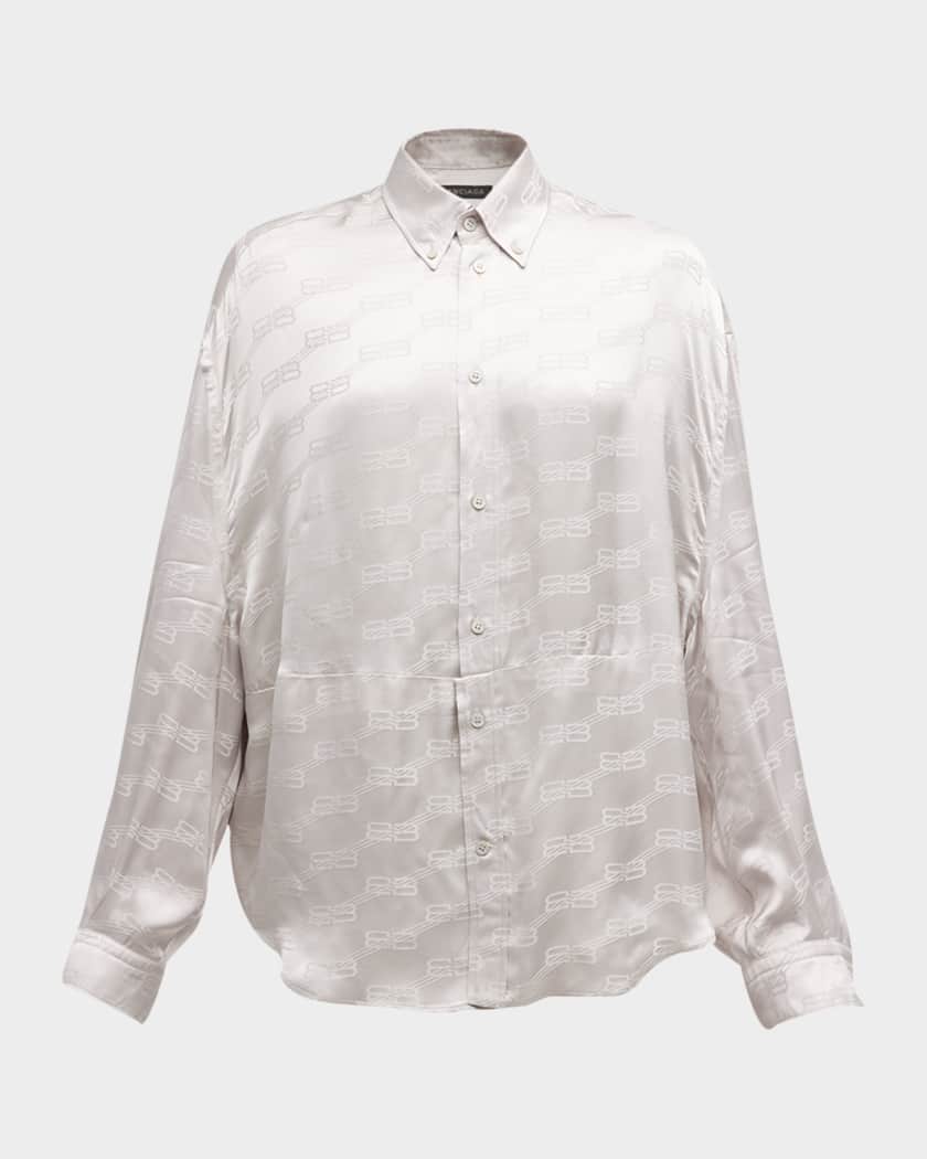 非常に高い品質 Balenciaga Marcus Neiman | Shirt Sleeve Twisted Monogram BB トップス
