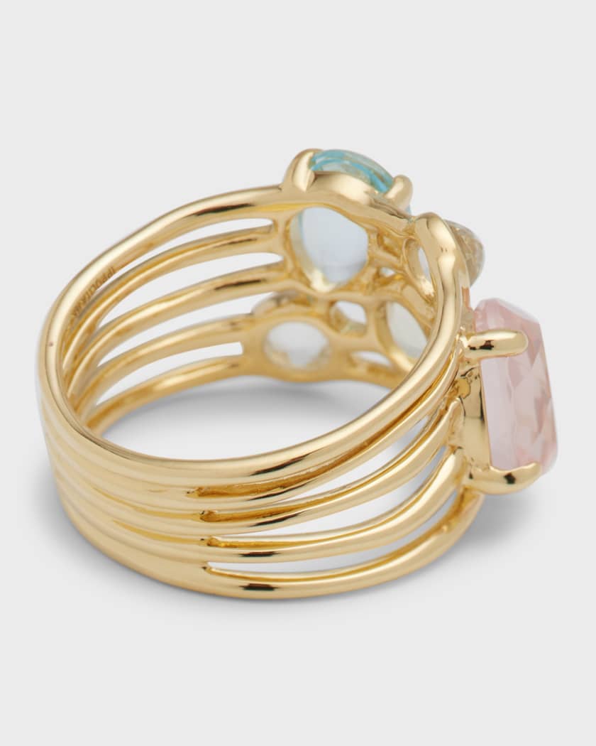 Ippolita 18K Rock Candy Gelato 6 Stone Cluster Ring in Sorbet
