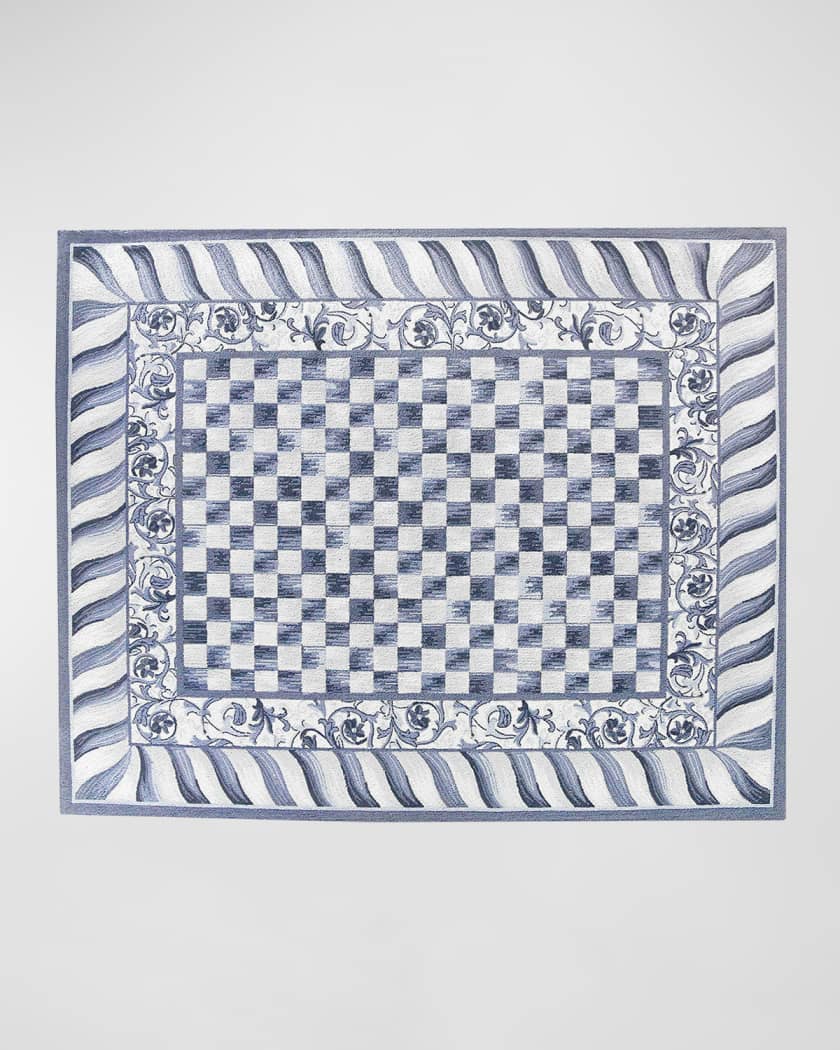 MacKenzie-Childs Royal Check Floor Mat - 2'6 x 8' Runner