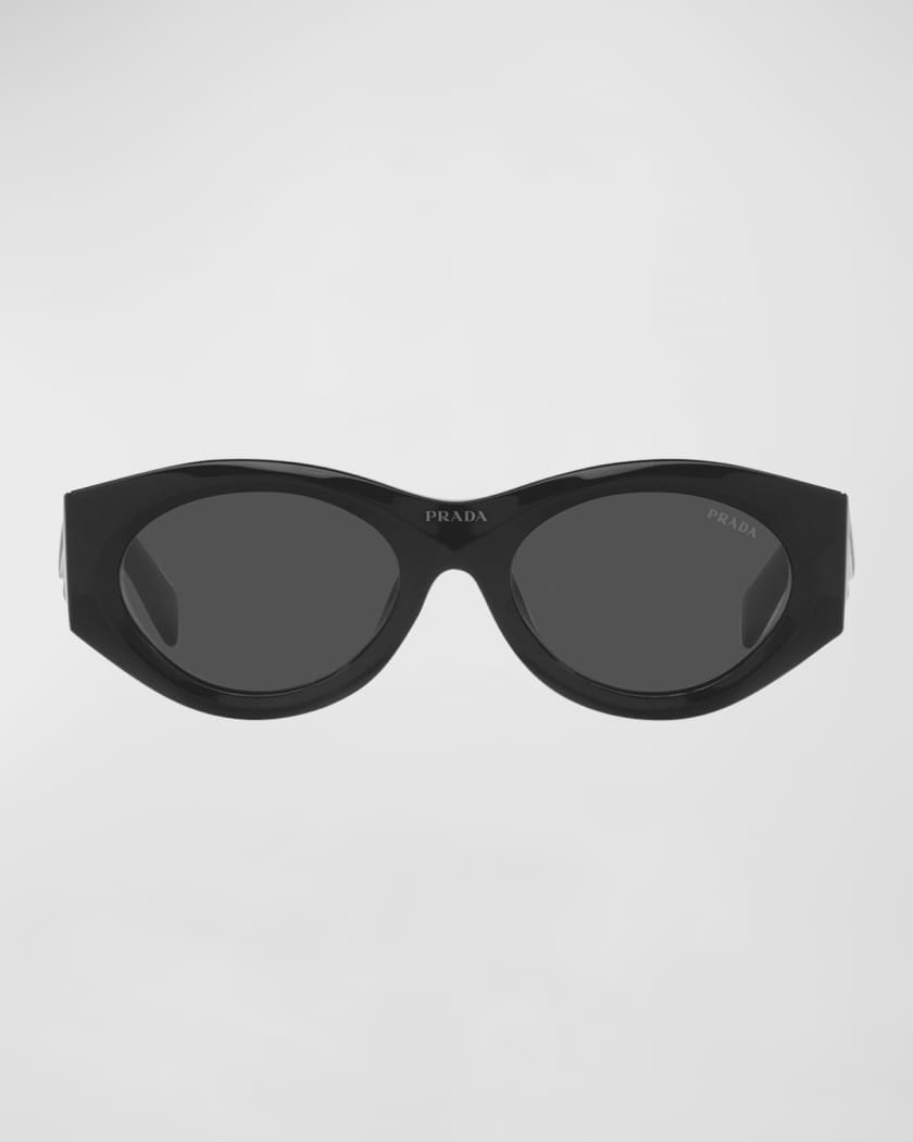 Prada PR 14YS 53 Dark Grey & Black Sunglasses