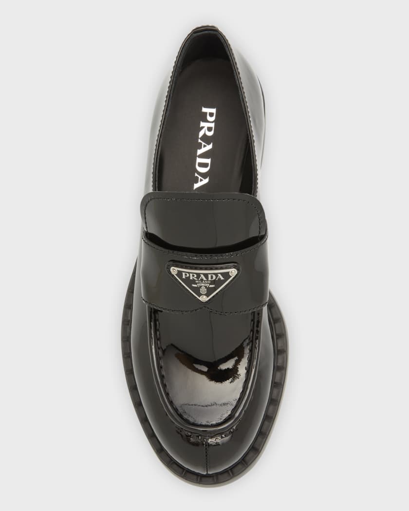 Prada patent loafers sale