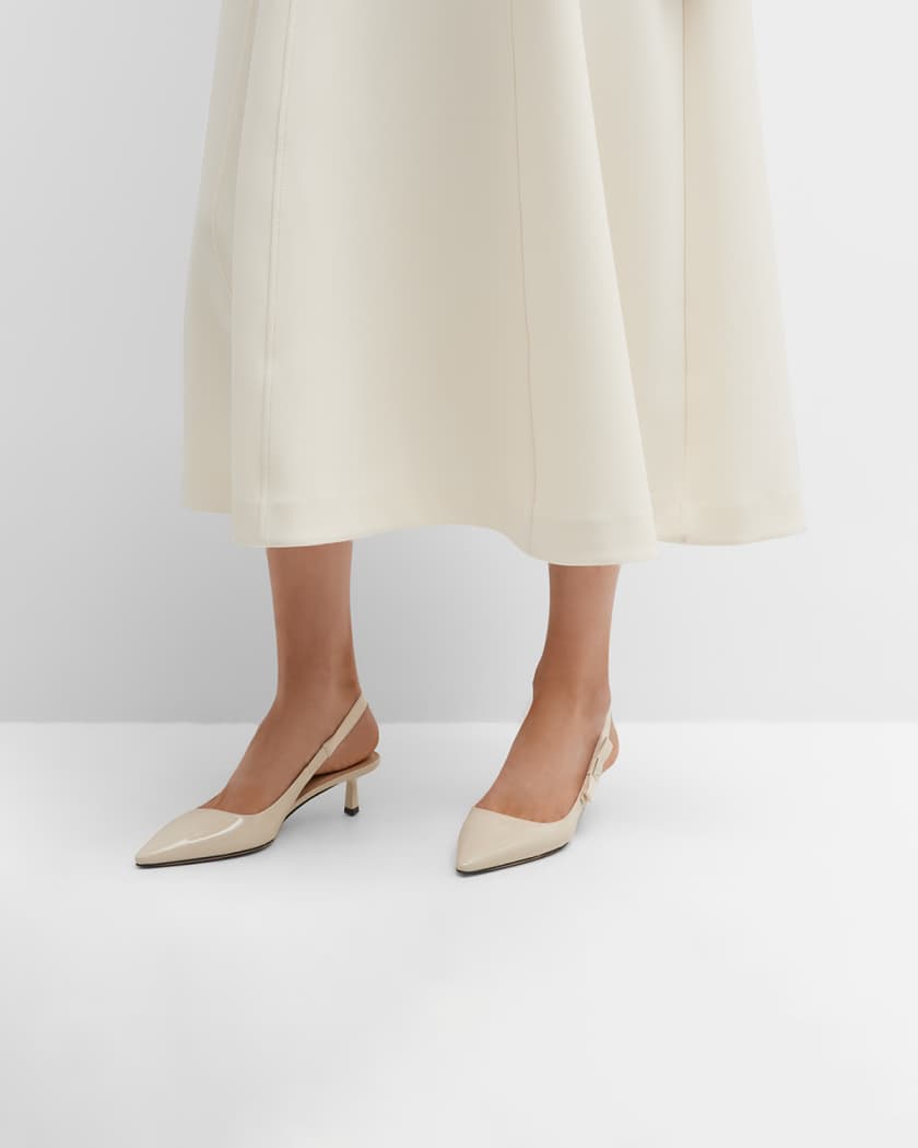 Tegne forsikring Vænne sig til Fjern Prada Patent Bow Slingback Pumps | Neiman Marcus