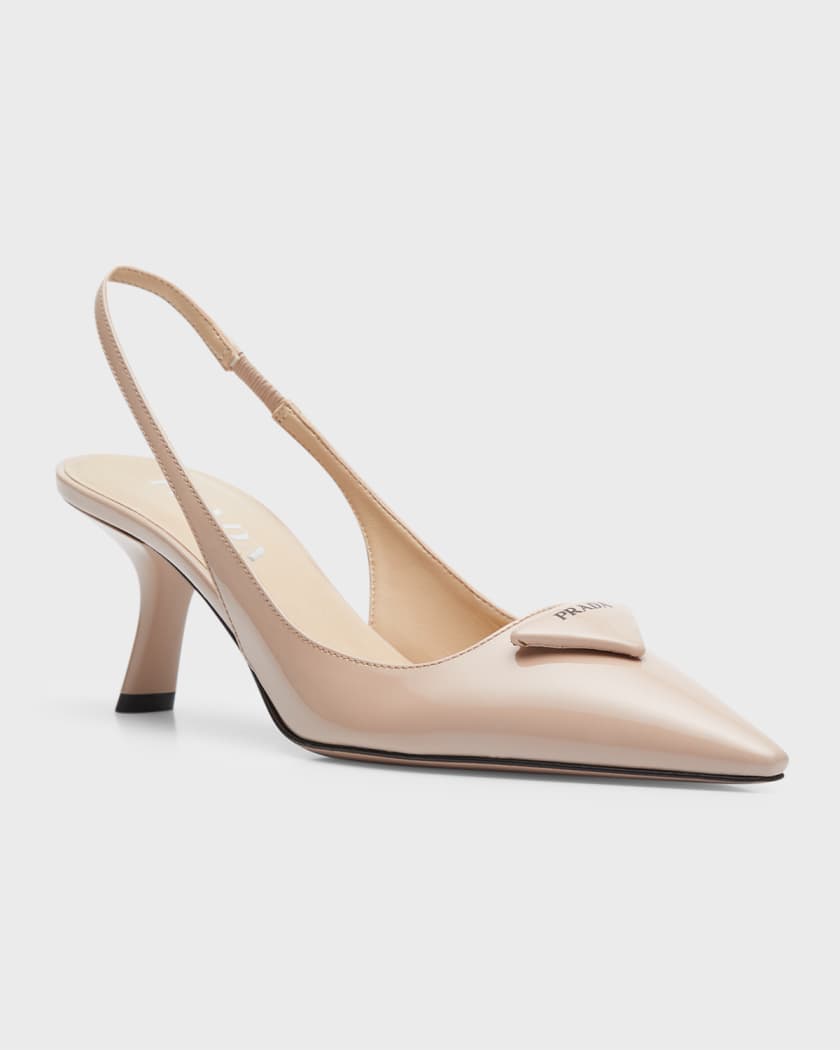 Prada pointy toe pump cipria store