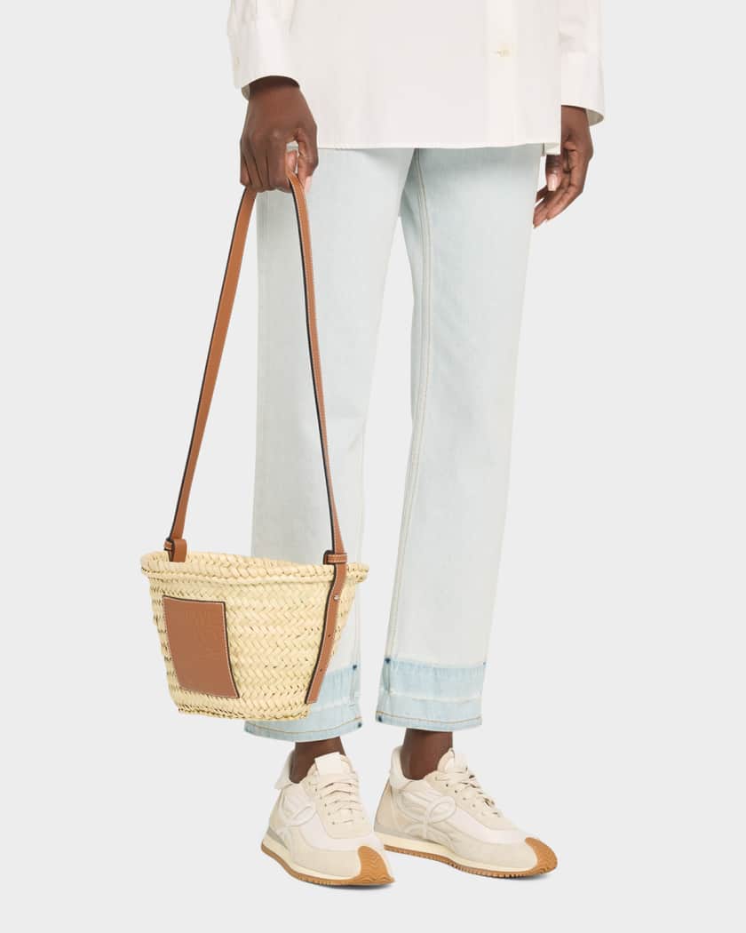 Loewe x Paula's Ibiza Basket Bucket Bag in Palm Leaf with