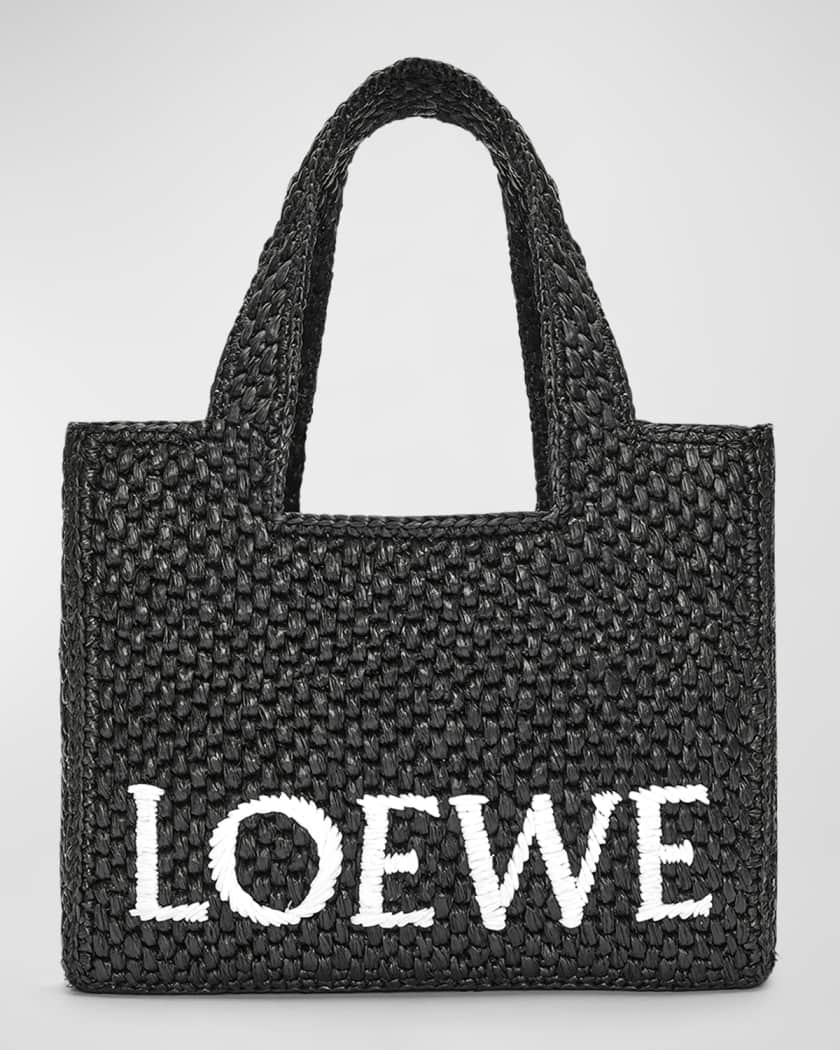 Loewe x Paula's Ibiza Small Logo Raffia Tote Bag
