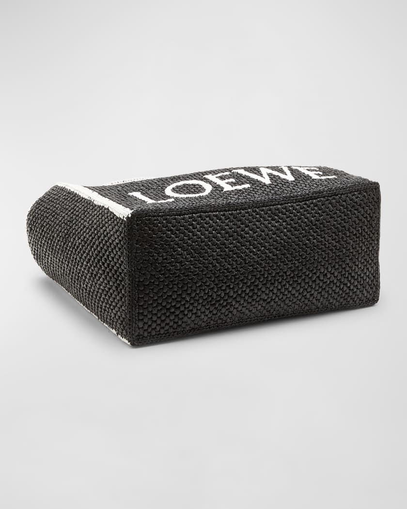 x Paula’s Ibiza Font Logo Large Tote Bag in Raffia