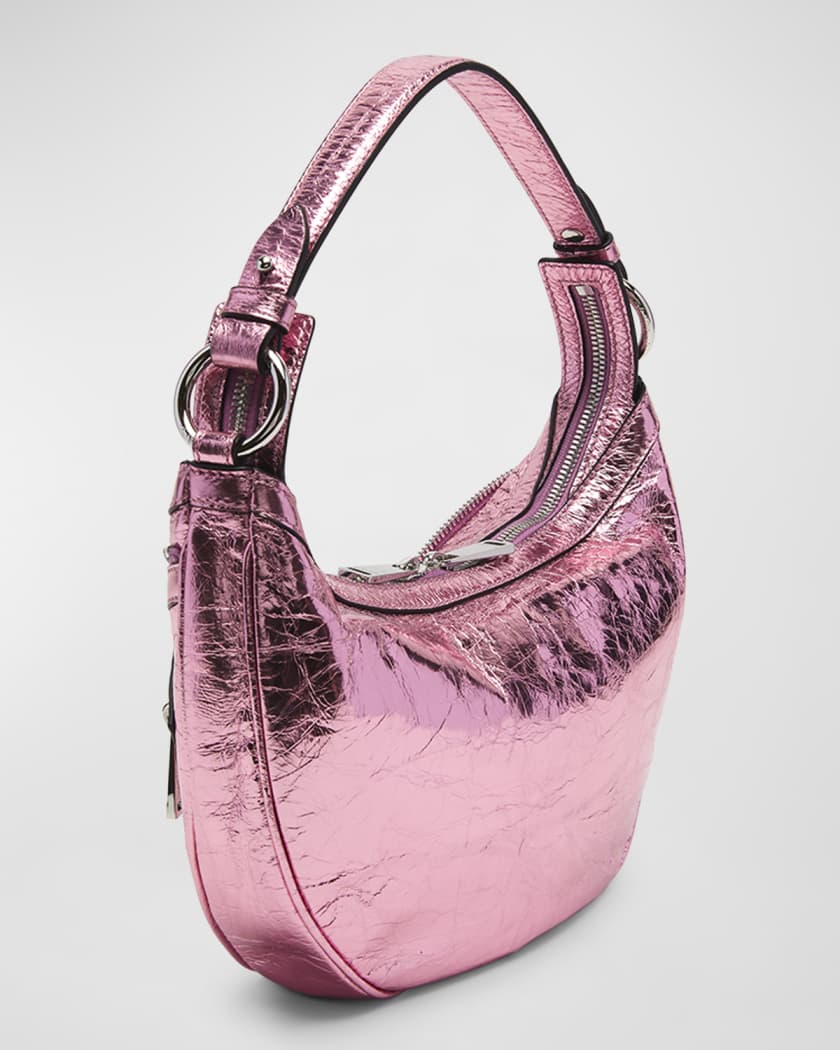 Versace Metallic Repeat Small Hobo Bag for Women