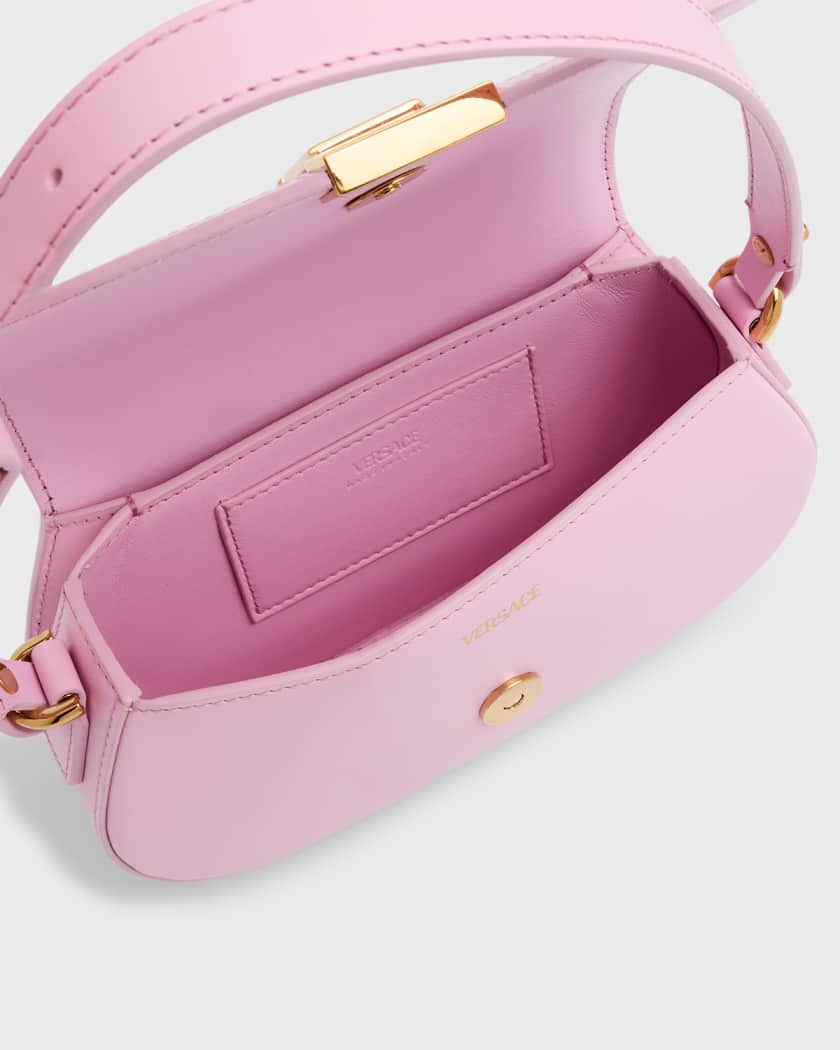 Versace Greca Goddess Mini Crossbody Bag, Pale Pink Versace, Women's, Handbags & Purses Crossbody Bags & Camera Bags
