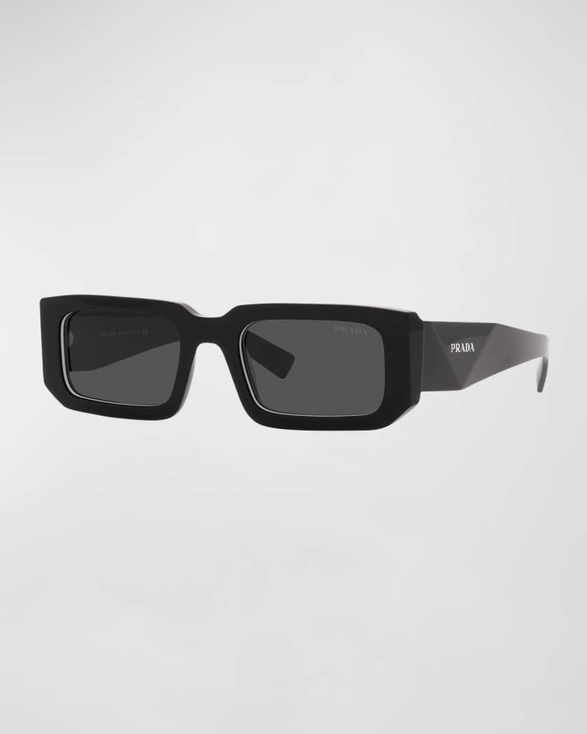 Men s Rectangle Logo Sunglasses Neiman Marcus