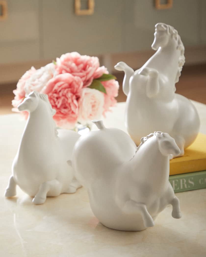 Libertino Horse Sculpture - Matte Black 