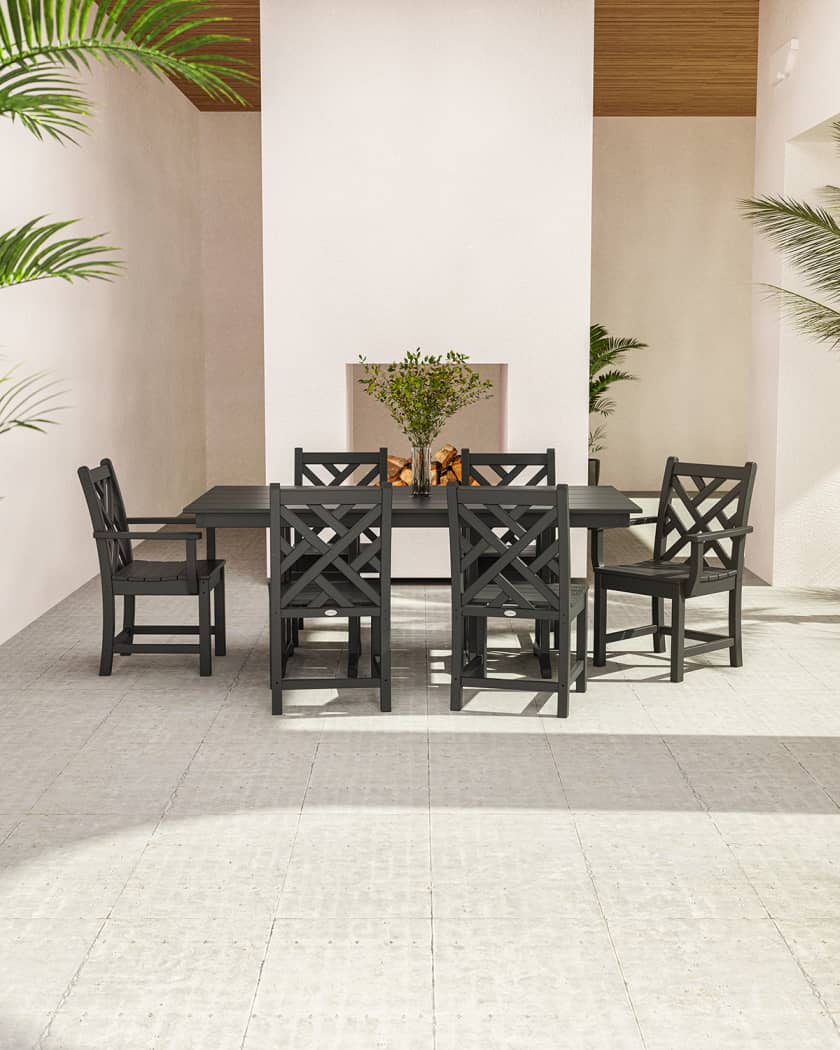 Polywood chippendale 7 best sale piece dining set