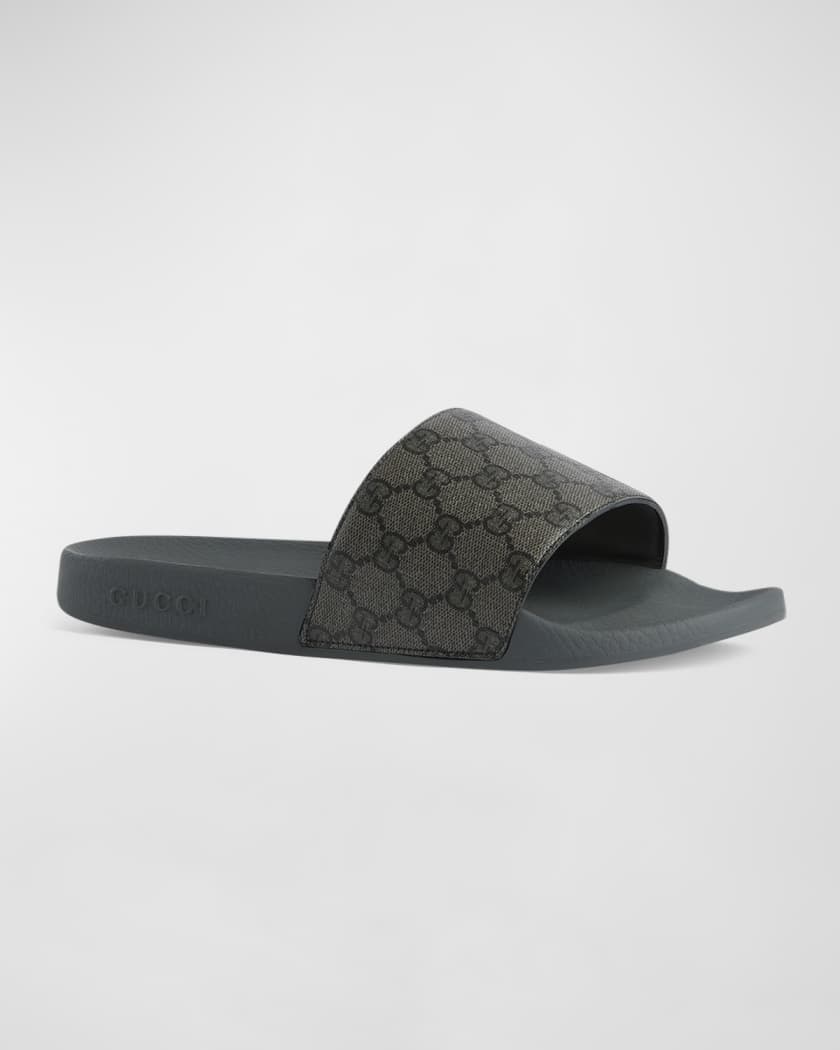 Men's GG Supreme Canvas Slide Sandals