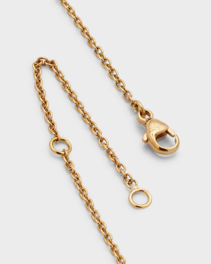 18K Yellow Gold Kaleidoscope Shaker Pendant Necklace with Diamond Pave