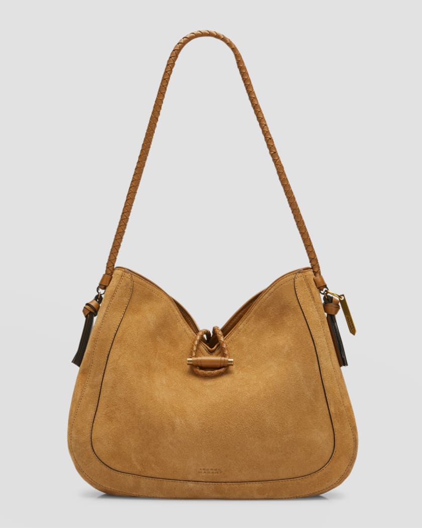 Large Suede Hobo Bag Soft Leather Bag Slouchy Leather Bag 