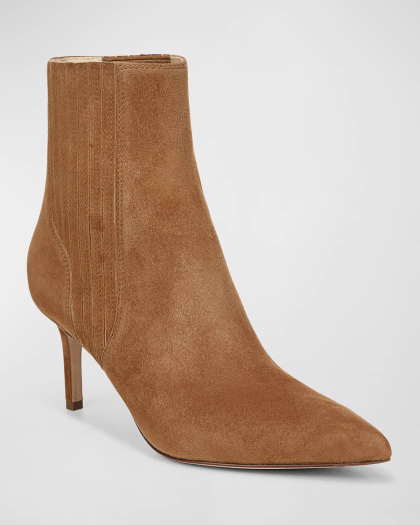Lisa Suede Stiletto Chelsea Booties