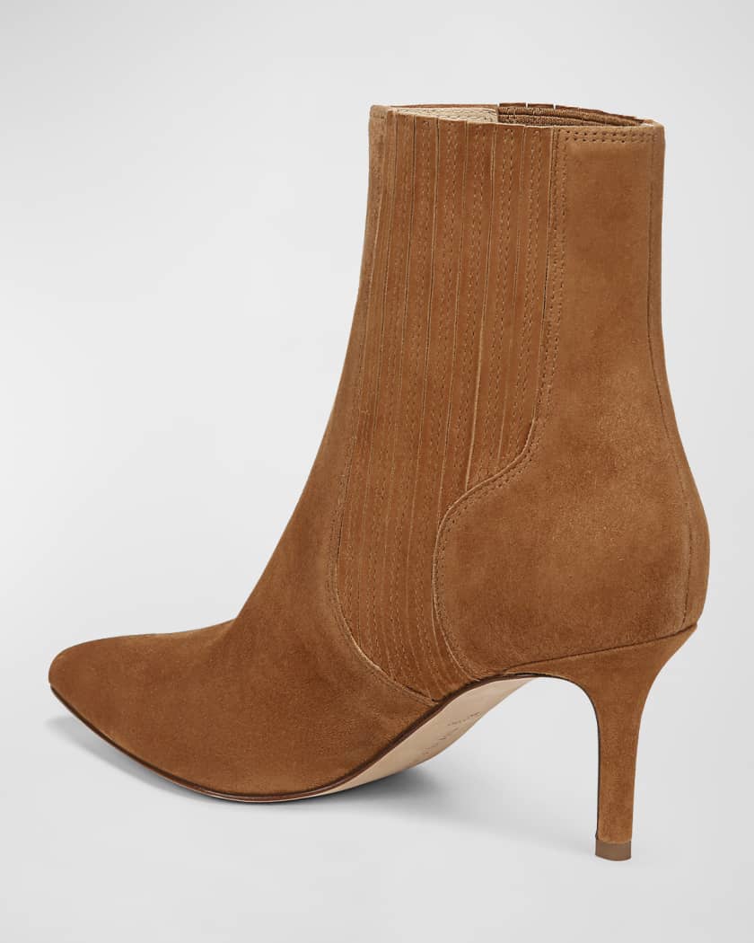 Lisa Suede Stiletto Chelsea Booties