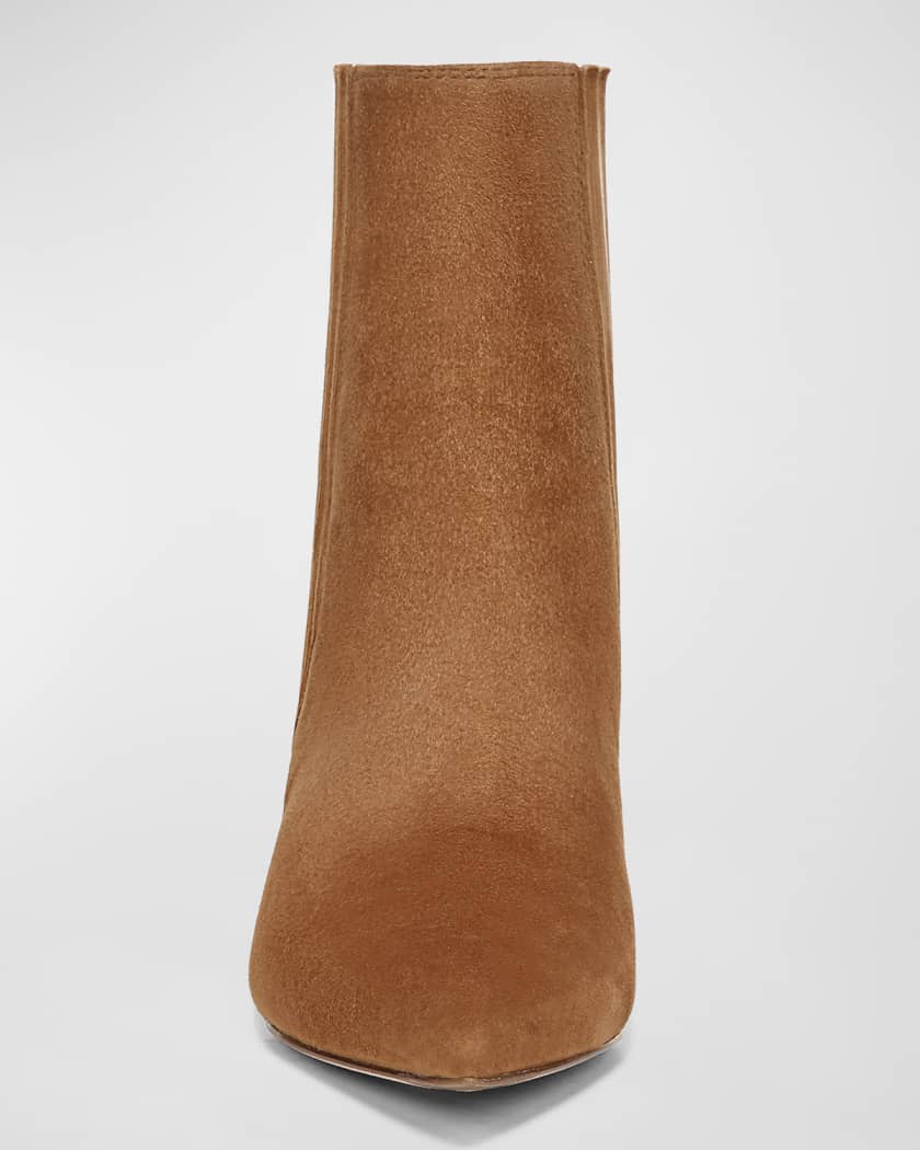 Lisa Suede Stiletto Chelsea Booties