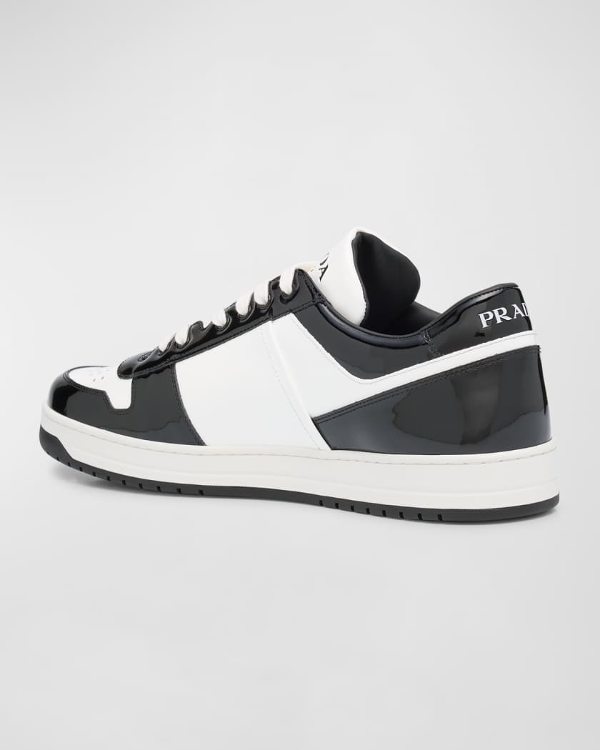 White/black Downtown Leather Sneakers