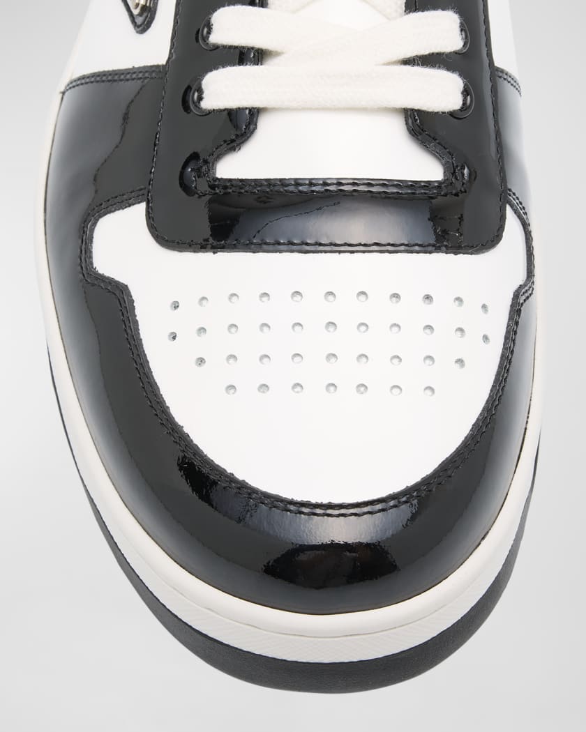 Men's Downtown Patent Leather Low-Top Sneakers