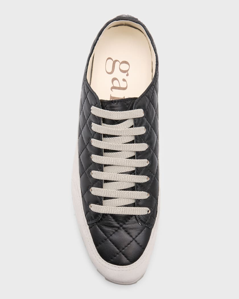 Quilted on sale leather sneakers