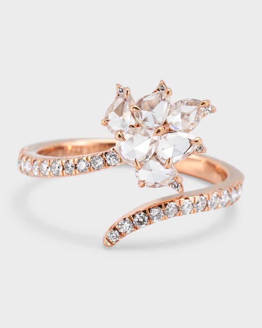 Lotus ring store rose gold
