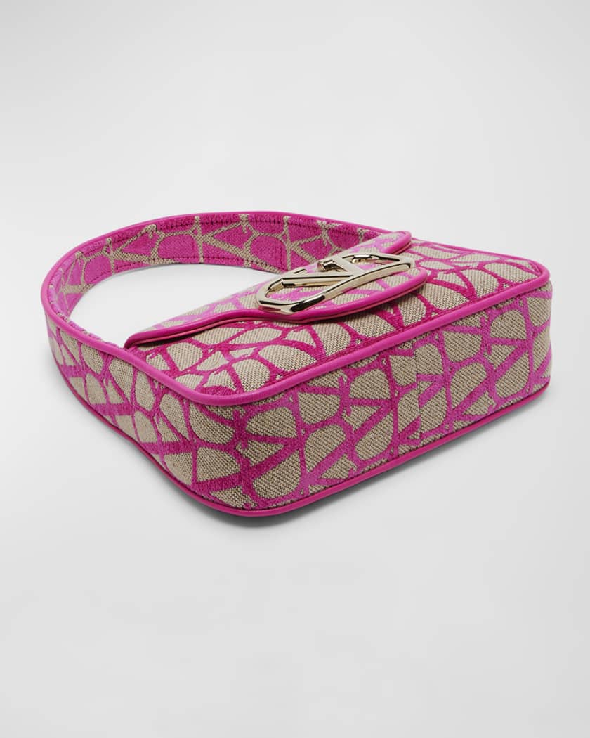 New Fashion Designer 7A LOCO Crystal Hot Pink Shoulder Bag With