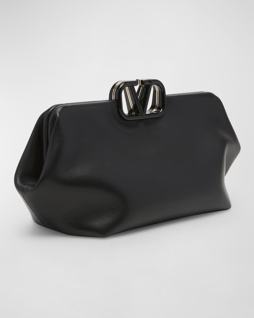 Valentino Garavani Small VLOGO Deluxe Napa Clutch Bag