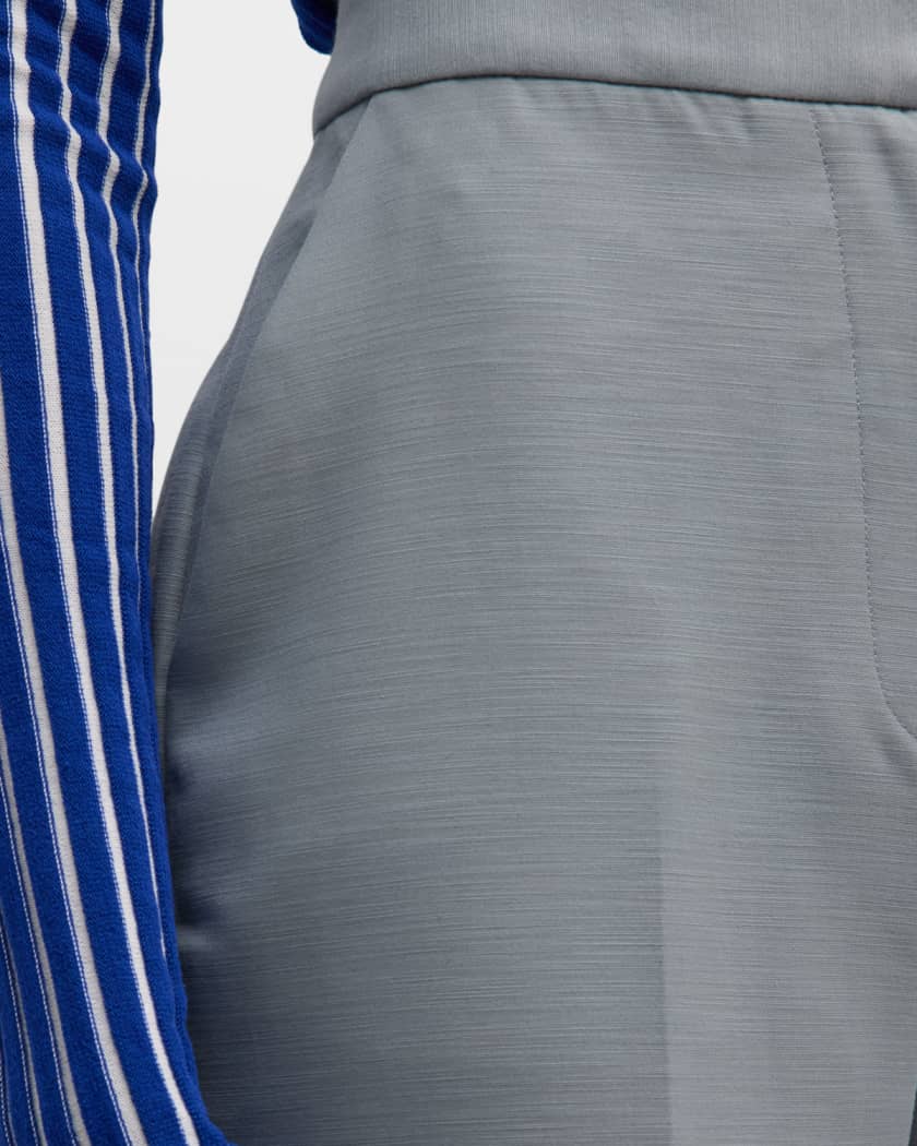 INTERIOR Nico Cuffed-Hem Suit Trousers