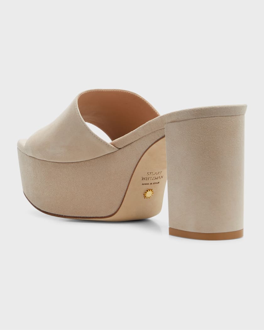 Stuart weitzman suede platform sandals 2025