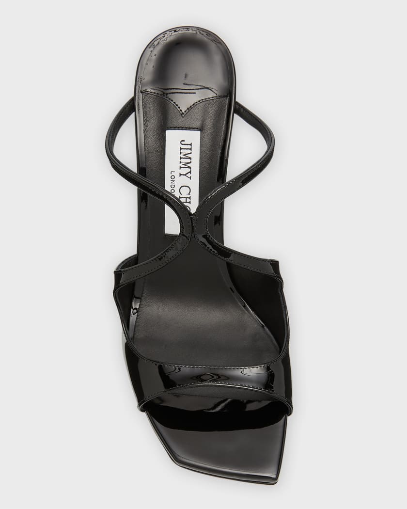Jimmy choo black wedge new arrivals sandals