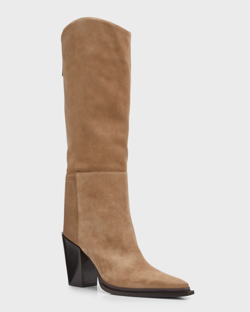Jimmy choo suede boots hot sale