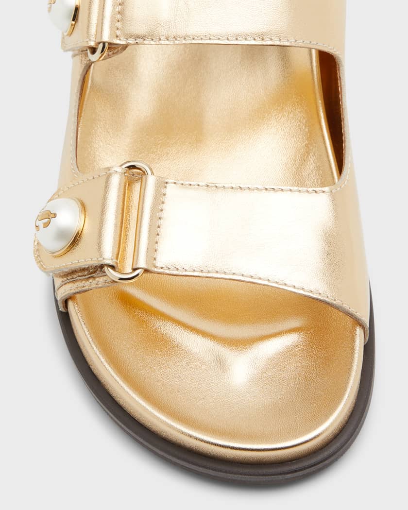 Fayence leather sandals