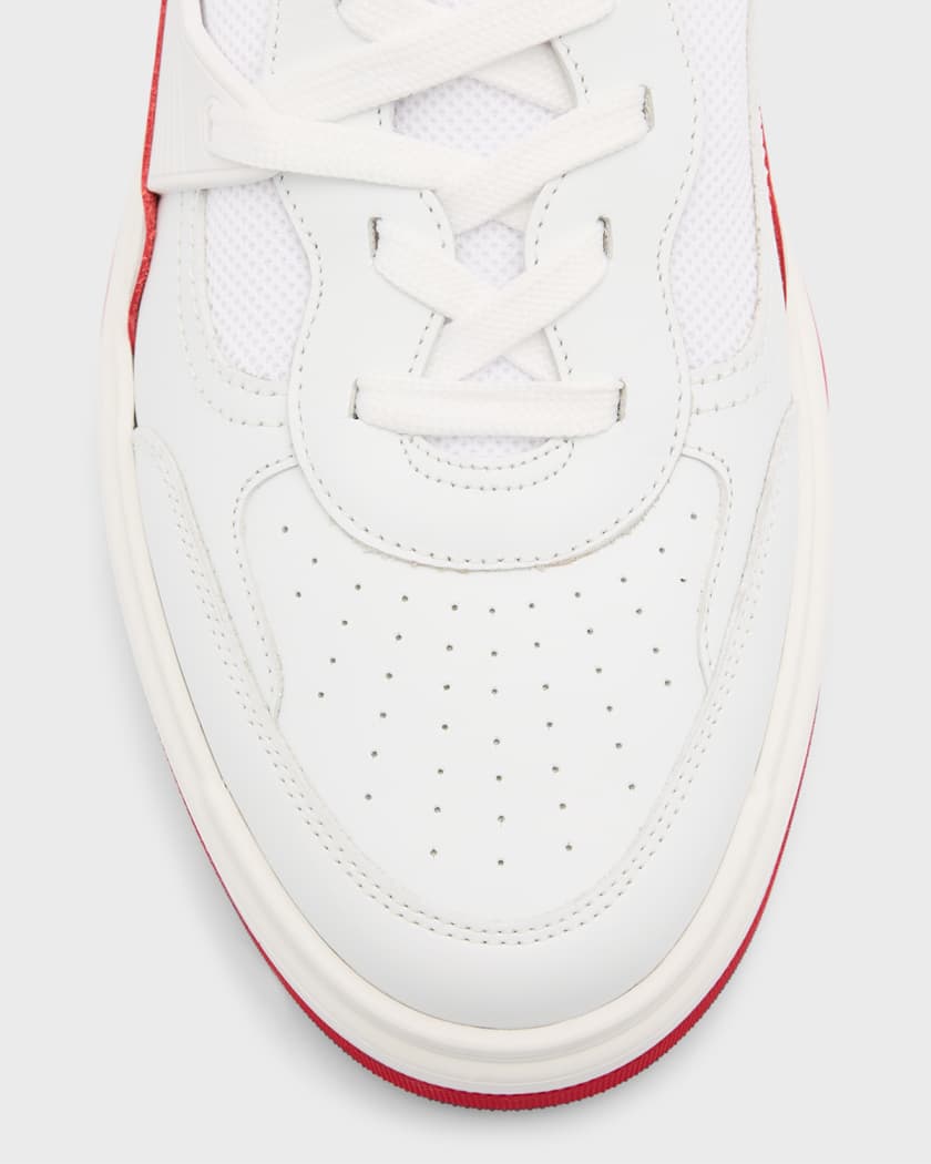 CHRISTIAN LOUBOUTIN: Astroloubi sneakers in leather - White