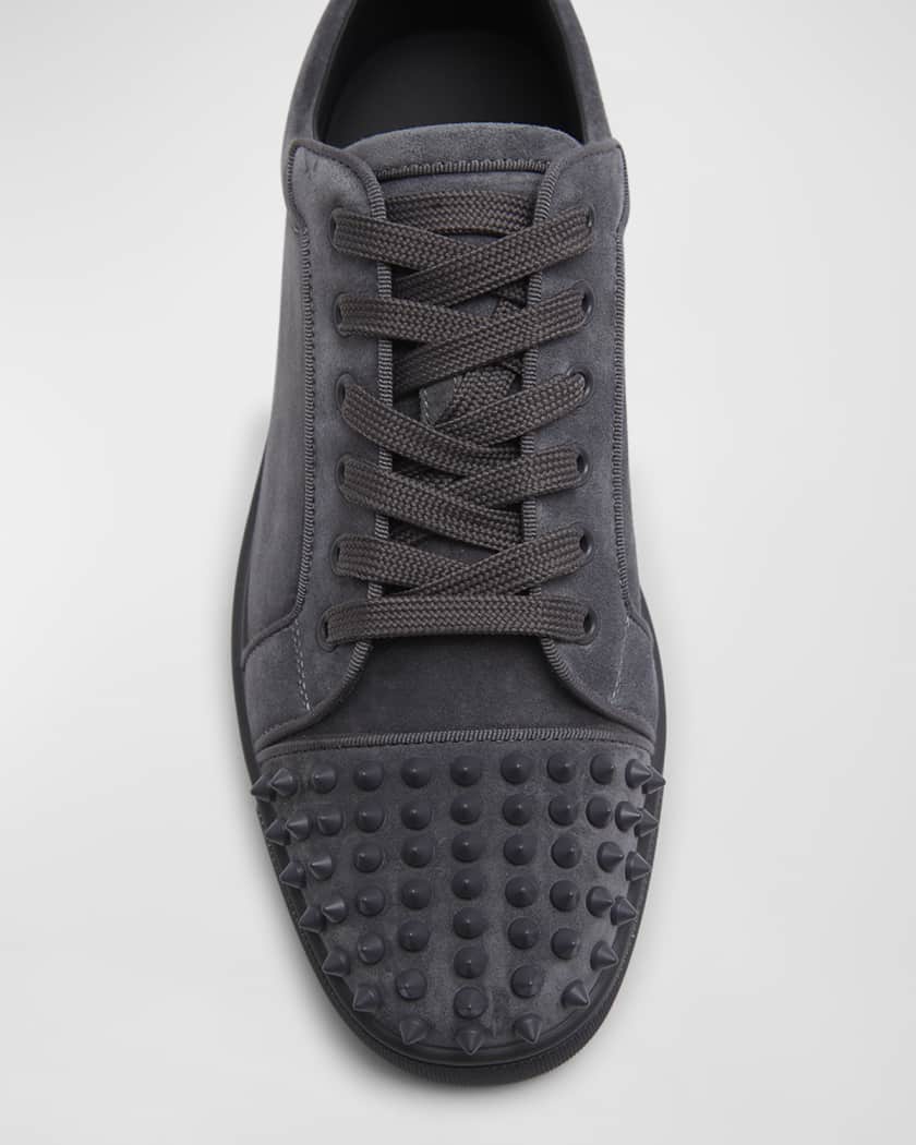CHRISTIAN LOUBOUTIN: Louis Junior Spikes sneakers in suede with