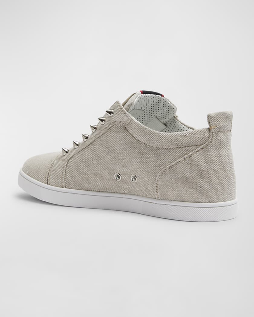 Christian Louboutin Grey Suede F.A.V Fique A Vontade Sneakers Size