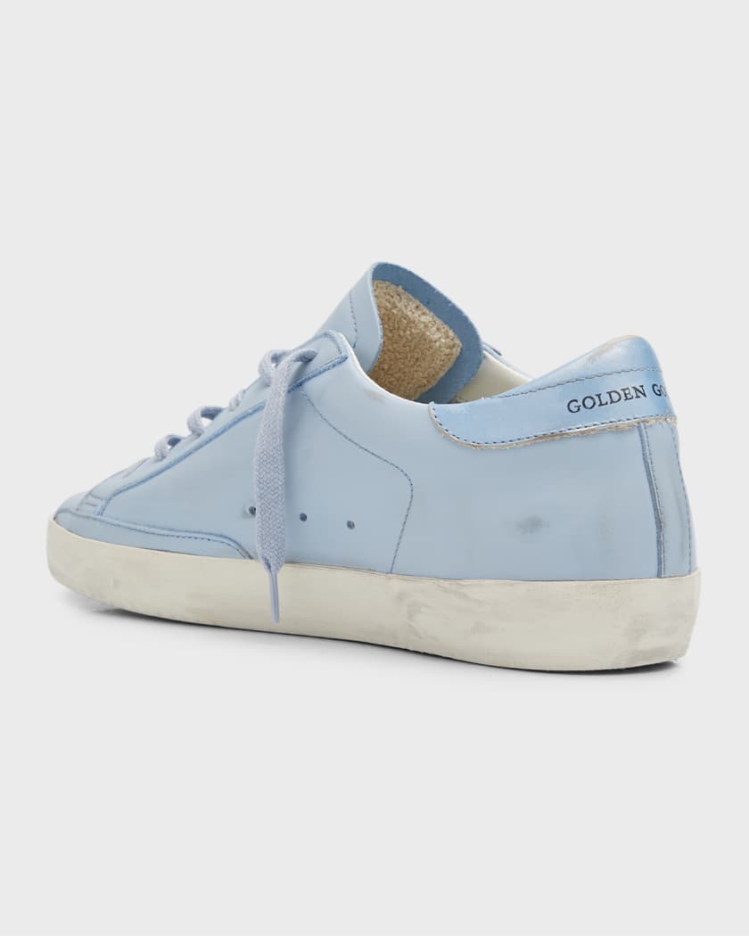 Golden Goose Superstar Leather Glitter Low Top Sneakers Neiman