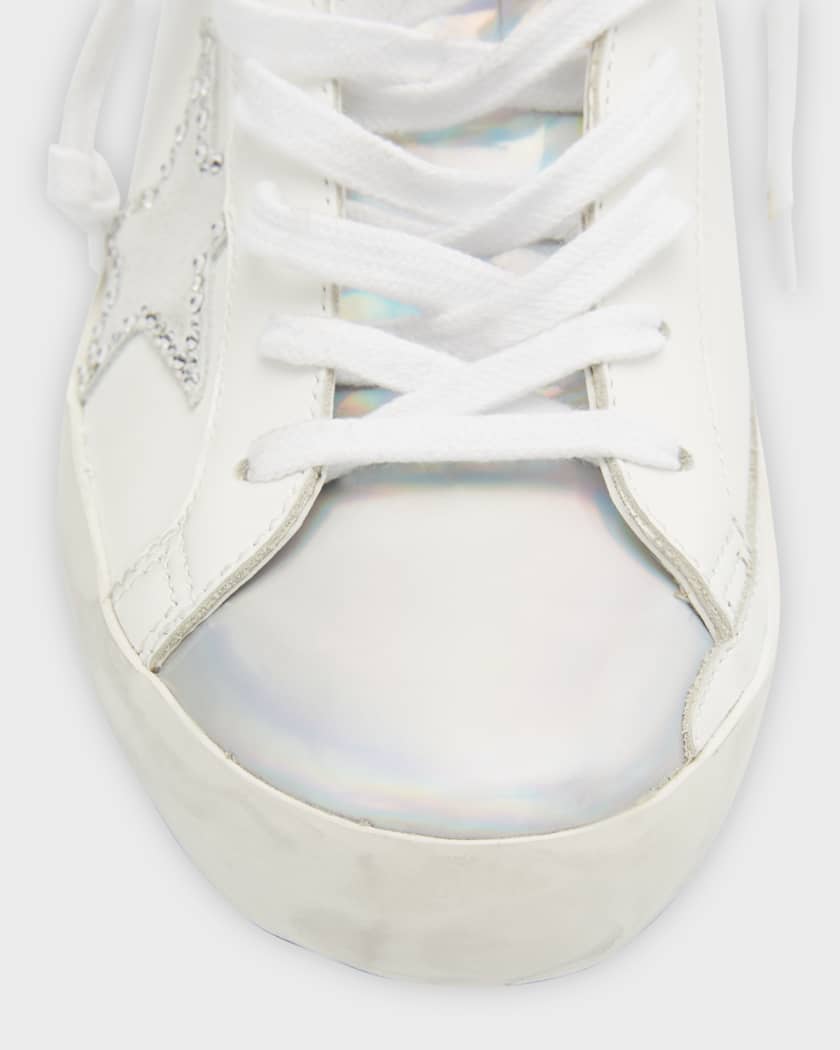 Golden Goose Superstar Iridescent Crystal Low Top Sneakers