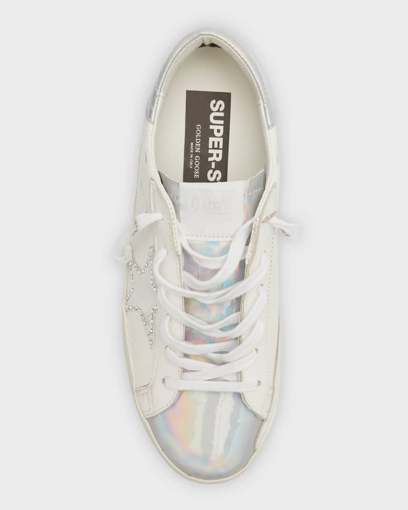Superstar Iridescent Crystal Low Top Sneakers